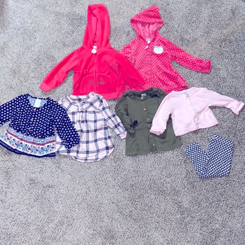 12 month girls clothes lot